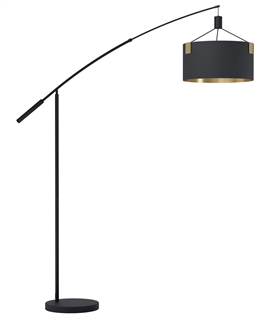 Black and Gold Counter Balance Floor Lamp