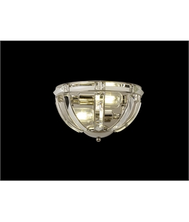 Courage Wall Light, 2 Light E14, Polished Nickel