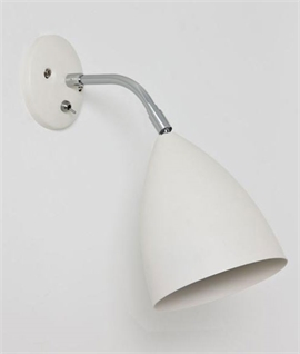 Joel Wall Light - Switched Adjustable Bedside Light - Metal Shade