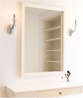 Single Arm Wall Light in Polished Chrome & Satin Nickel with Clear Crystals