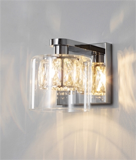 Stunning Single Arm Curved Wall Light