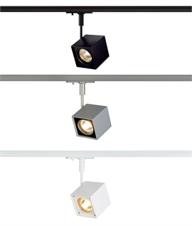 Adjustable Cube Spotlight for Single Circuit Track