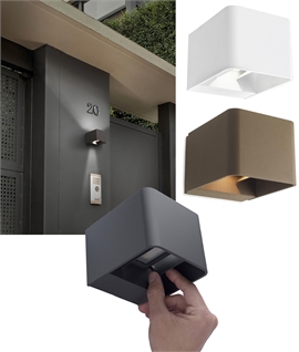 Cube Wall Light - Up, Down Adjustable Exterior Wall Washing Light