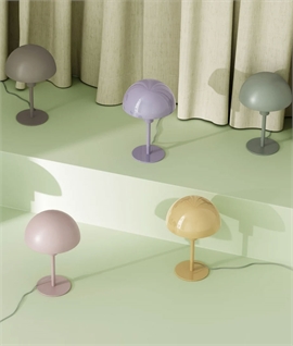 Scandinavian Dome Shaded Small Table Lamp - 6 Colours