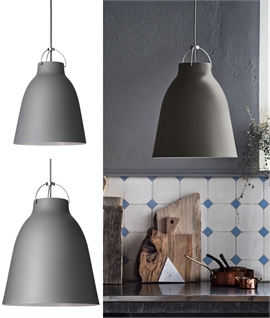 Caravaggio Dark Matt Grey Pendant - 2 Sizes