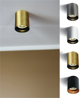 GU10 Ceiling Cylinder Downlight - 4 Finishes