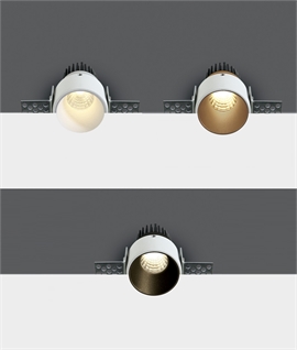 LED Recessed & Trimless Dark Light Plaster-in Downlight