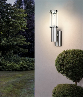 Decorative Exterior Up & Down Wall Light with Movement Sensor