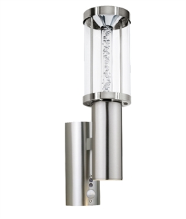 Decorative Exterior Up & Down Wall Light with Movement Sensor