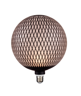 E27 200mm Large LED 5W Patterned Globe Lamp