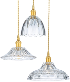 Elegant Decorative Glass Pendant Light - 3 Styles