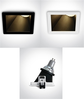 Rectangular Deep Recessed Mains Spot - GU10