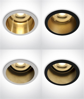 Semi-Trimless Deep Recessed GU10 Downlights – Fixed Beam, Low Glare