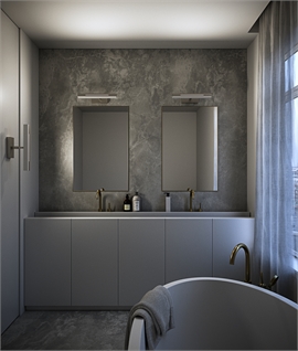 Bathroom Over Mirror Light with Nightlight Option in Two sizes