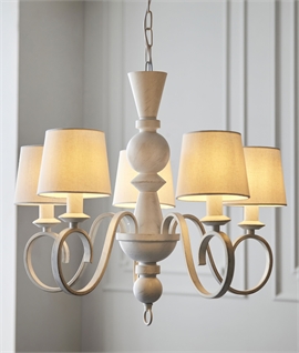 Country Chic 5 Light Chandelier Pendant
