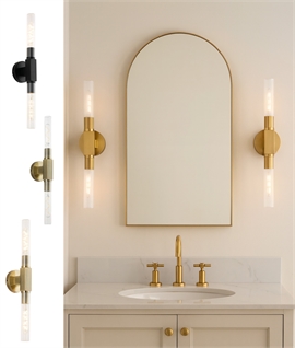 Double Arm Wall or Ceiling Light for Bathrooms IP44