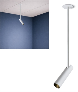 Drop Rod Adjustable Ceiling Spotlight for Targeted Lighting – 45 cm Suspension