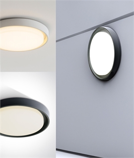 Die-Cast Aluminium & Opal Polycarbonate Round drum Light for Ceiling or Wall Mounting