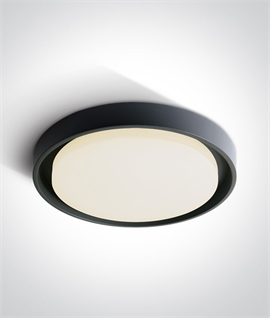 Die-Cast Aluminium & Opal Polycarbonate Round drum Light for Ceiling or Wall Mounting