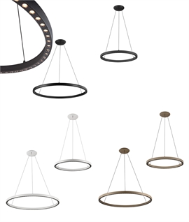 Modern Ring LED Pendant Light – Adjustable  Up-Down Lighting