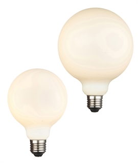 E27 12W Dimmable LED Opal Globe Filament Lamp - 95mm or 125mm