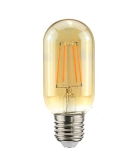 E27 5W Tube Amber Glass Lamp