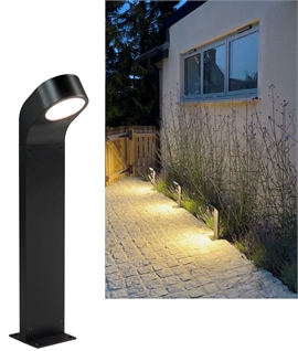 Exterior Bollard for Lighting Pathways and Driveways – Wide Beam, Low-Glare, IP65