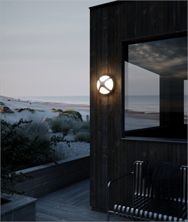 Modern Cross Design Exterior Flush Wall or Ceiling Light 