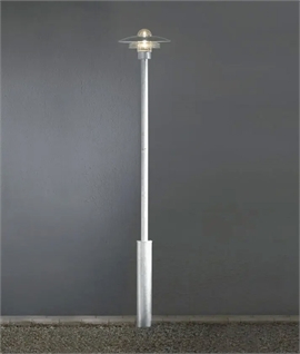 Raw Galvanised Exterior Lamppost Height 2.2 Metres