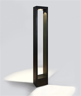 Zero Glare Modern Minimalist Exterior Bollard - 2 Sizes
