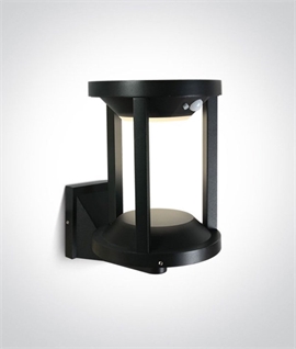Solar LED Caged Exterior Wall Light - 3 Operating Modes