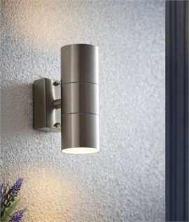 Exterior Stainless Steel Up & Down Wall Light