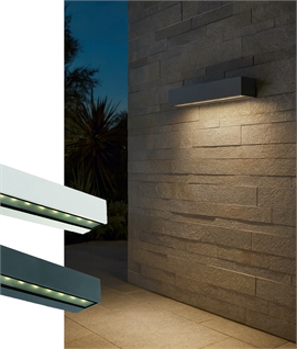 LED 380mm Wide Wall Light for Bathroom or Exterior Use - IP65 Rated