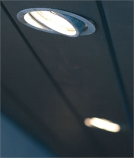 Galvanised Soffit Downlight For LED Lamps - Adjustable Wallwashing