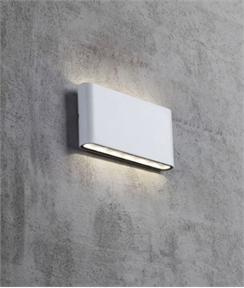 Slim LED Exterior Wall Light Width 175mm