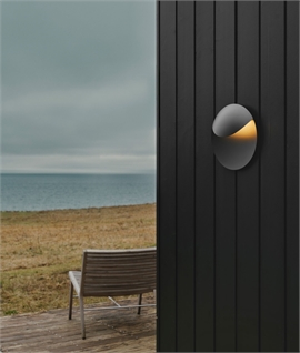 No Glare LED Black Exterior Wall Light - Corrosion Resistant