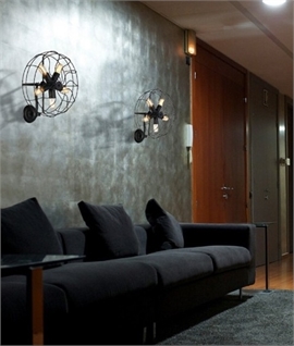 Vintage Fan Style Wall Light - LED Lamps