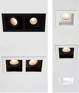 Adjustable Modular Downlights, Fire Rated, GU10, Single or Twin