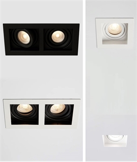 Adjustable Modular Downlights, Fire Rated, GU10, Single or Twin