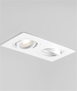 Fire Rated Twin Adjustable Interior Downlight For GU10 Lamps