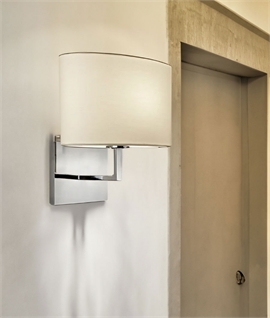 Fixed Wall Light Bracket - Four Finishes & Optional Shades