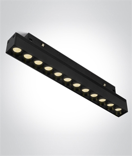 Black LED Linear Magnetic Track Light for Mini & Midi