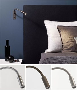 Recessed Flex Arm LED Bedside Reading Light