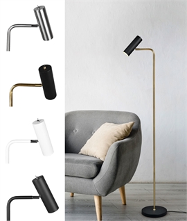 Adjustable Spot Lamp Floor Lamp - Switched on Shade