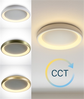 50w LED Drum Flush Ceiling Light - Ambient Wall or Ceiling Lighting