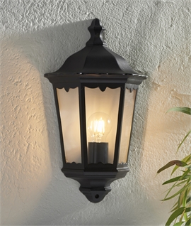 Traditional Ornate Flush Exterior Wall Light