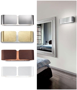 Clip Style Wall Light with Glass Diffuser - 5 Finishes