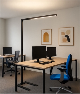 Floor-Standing LED Office Light - Flexible, Comfortable, Compliant