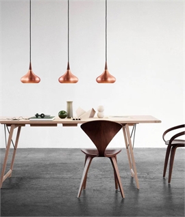 Fritz Hansen Orient Copper Danish Pendant - 3 Metre Flex