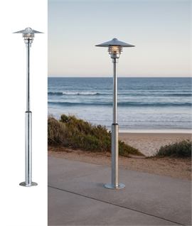 Raw Galvanised Scandi Style Lamp Post Height 2 Metres Raw Galvanised Scandi Style Lamp Post Height 2 Metres